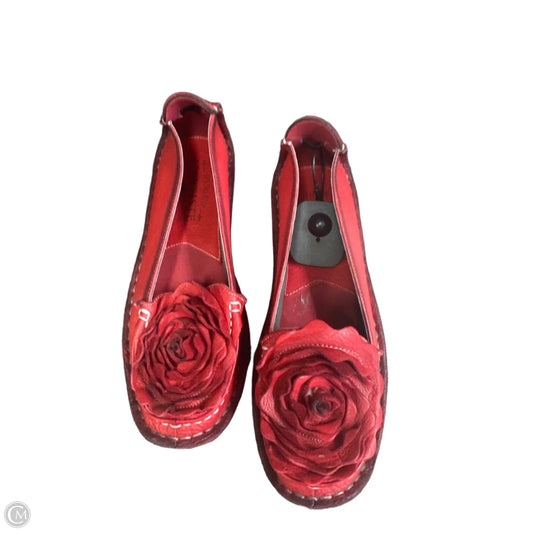 Shoes Flats By Spring Step In Red, Size: 6