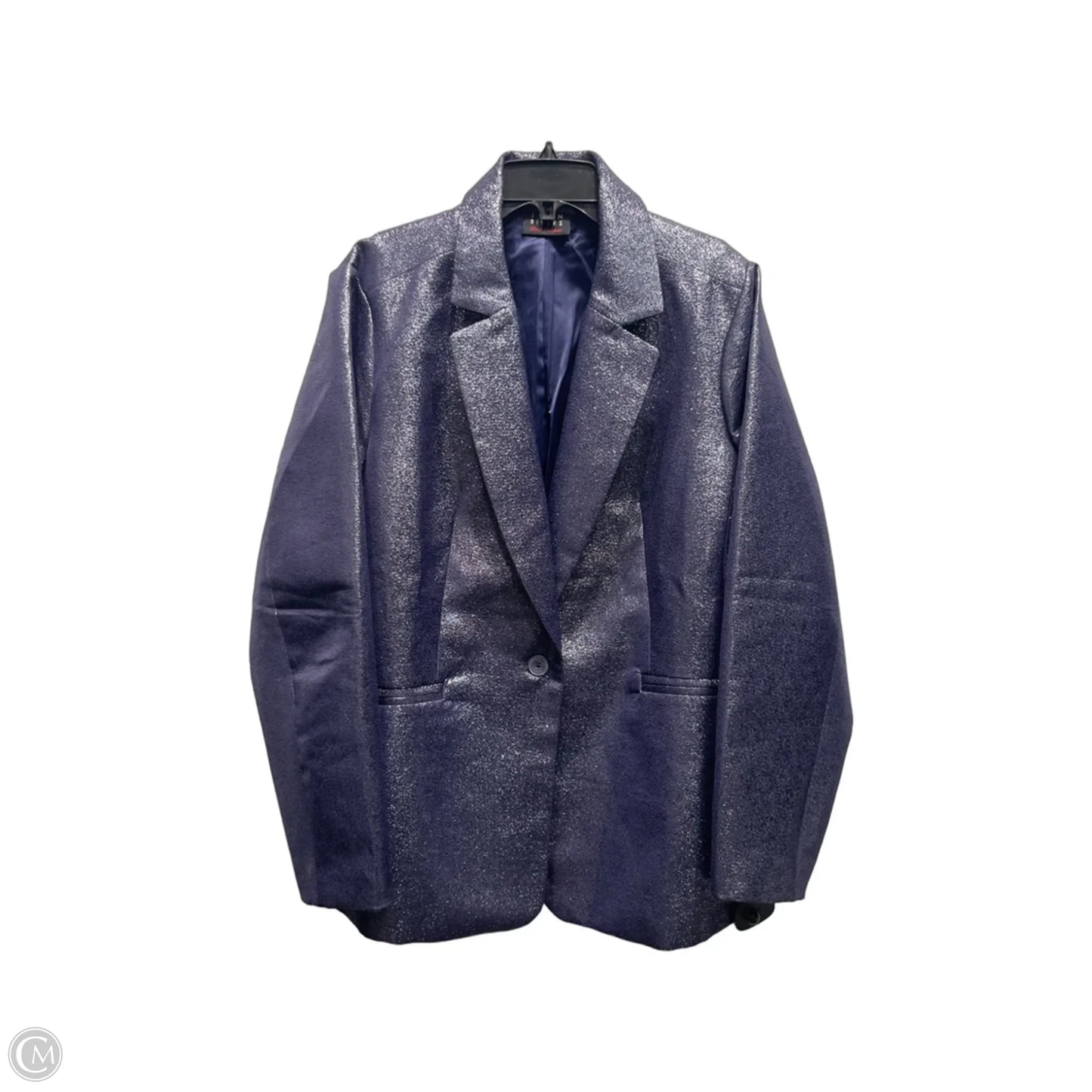 Blazer By Joan Rivers In Blue, Size: 1x