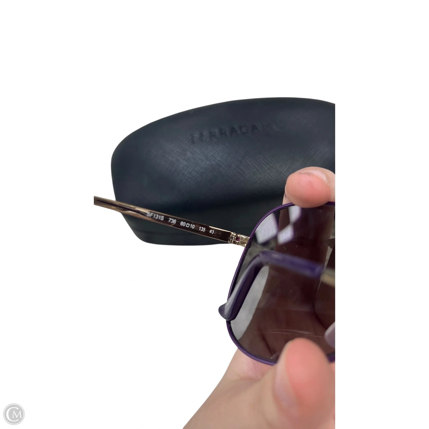 Sunglasses Luxury Designer By Ferragamo, Size: