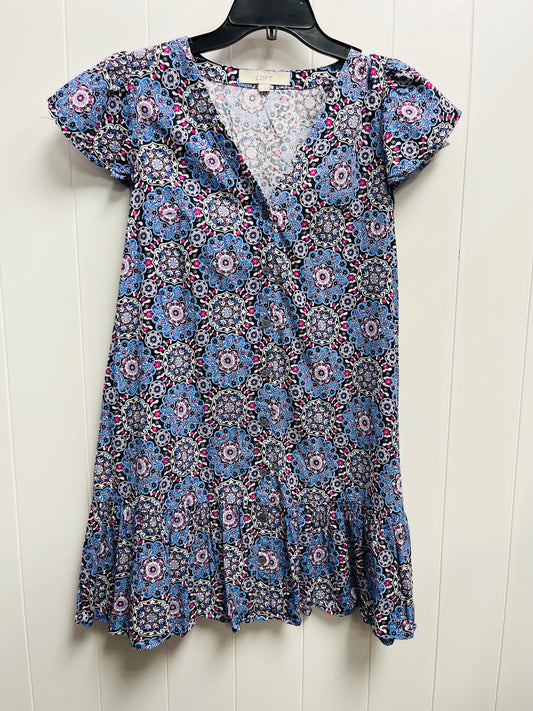 Dress Casual Short By Loft In Blue & Pink, Size: Xs