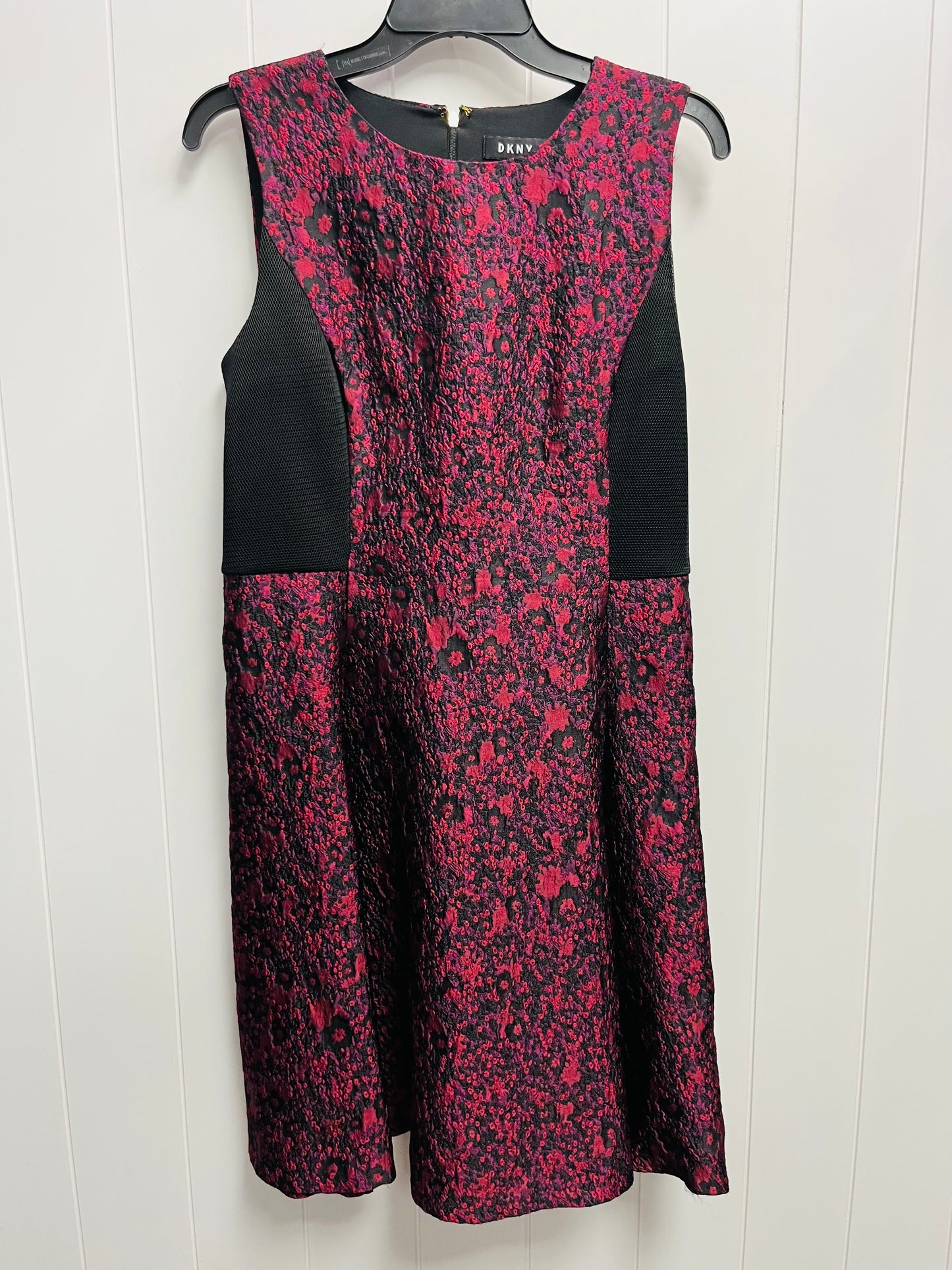 Dress Work By Dkny In Black & Red, Size: 10