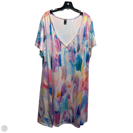 Dress Casual Short By emery rose In Blue & Pink, Size: 3x