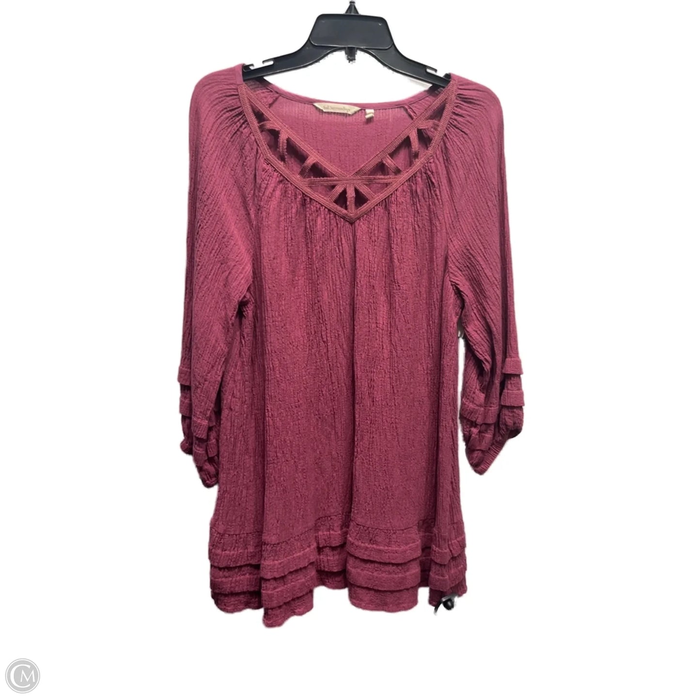 Top Long Sleeve By Soft Surroundings In Paisley Print, Size: L
