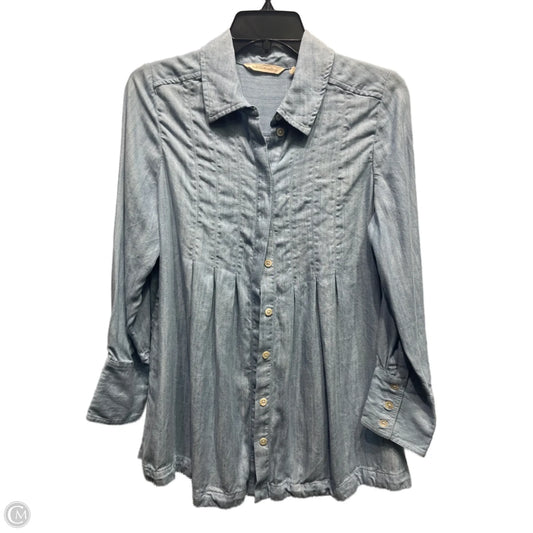 Top Long Sleeve By Soft Surroundings In Blue, Size: Xsp