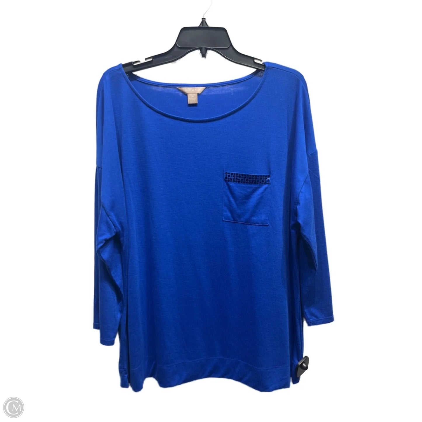 Top Long Sleeve By White Stag In Blue, Size: 20