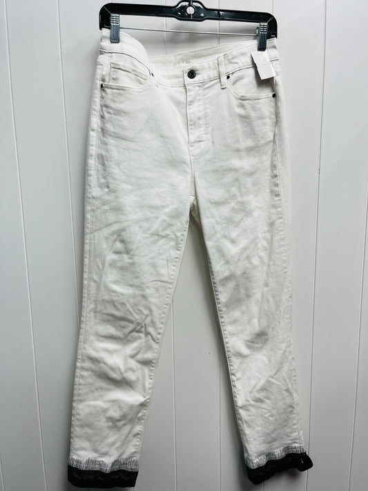 Jeans Skinny By White House Black Market In Black & White, Size: 6l