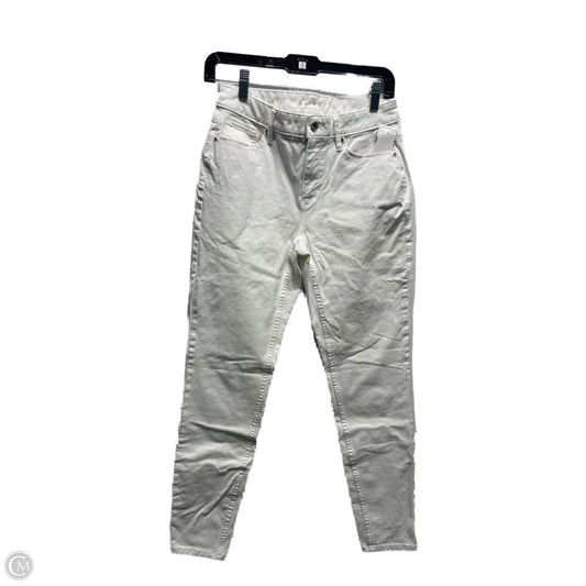 Jeans Skinny By White House Black Market In White Denim, Size: 0