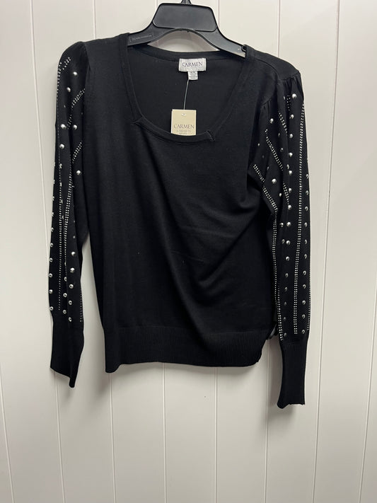 Sweater By Carmen By Carmen Marc Valvo In Black, Size: M