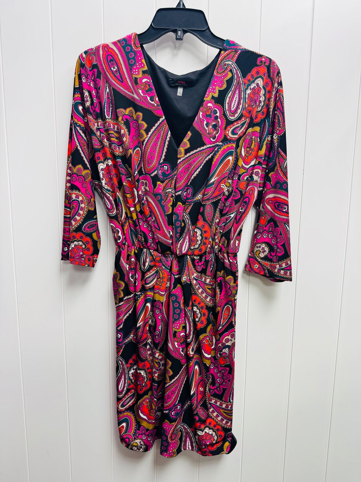 Dress Work By Trina By Trina Turk In Black & Pink, Size: S