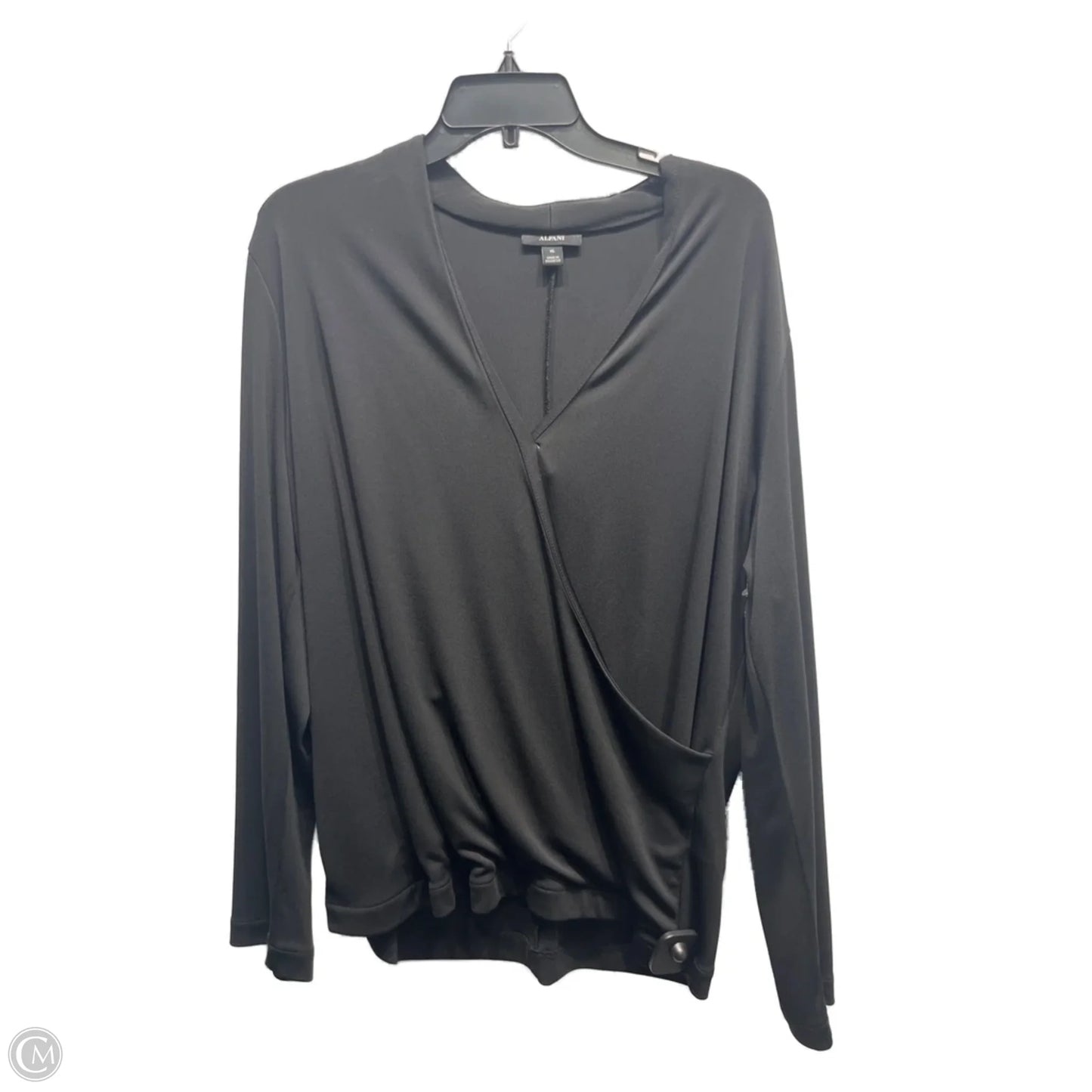 Top Long Sleeve By Alfani In Black, Size: Xl