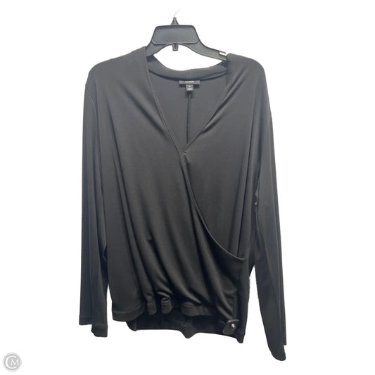 Top Long Sleeve By Alfani In Black, Size: Xl