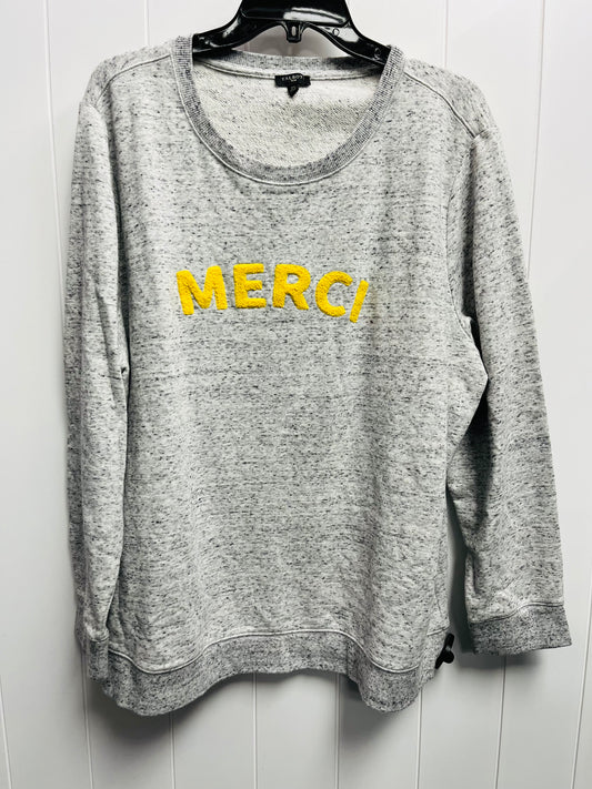 Sweatshirt Crewneck By Talbots In Green & Yellow, Size: 2x