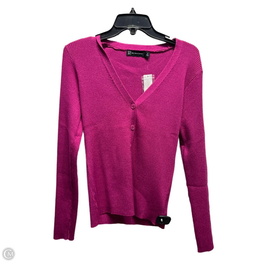 Sweater Cardigan By New York And Co In Purple, Size: S