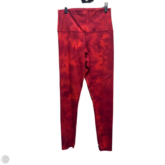 Athletic Leggings By glyder In Red, Size: M