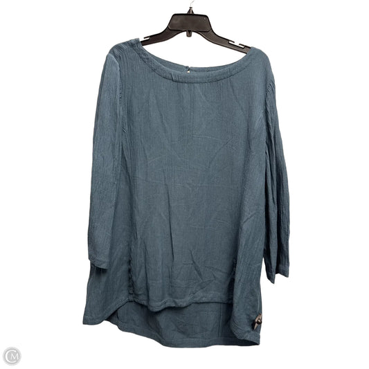 Top Long Sleeve By Soft Surroundings In Teal, Size: Xl