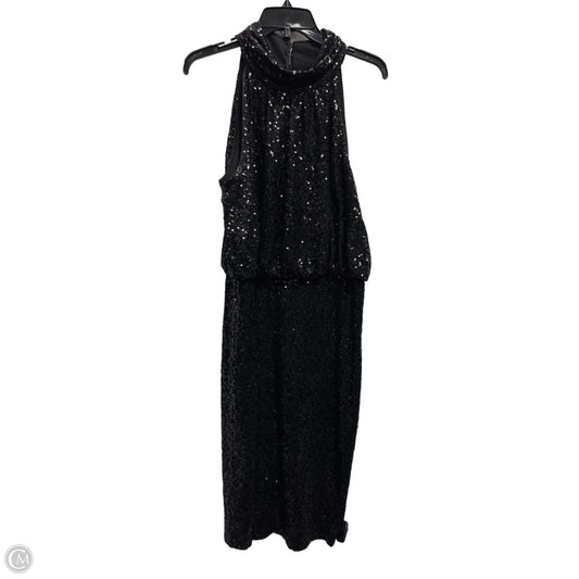 Dress Party Midi By Eliza J In Black, Size: 16