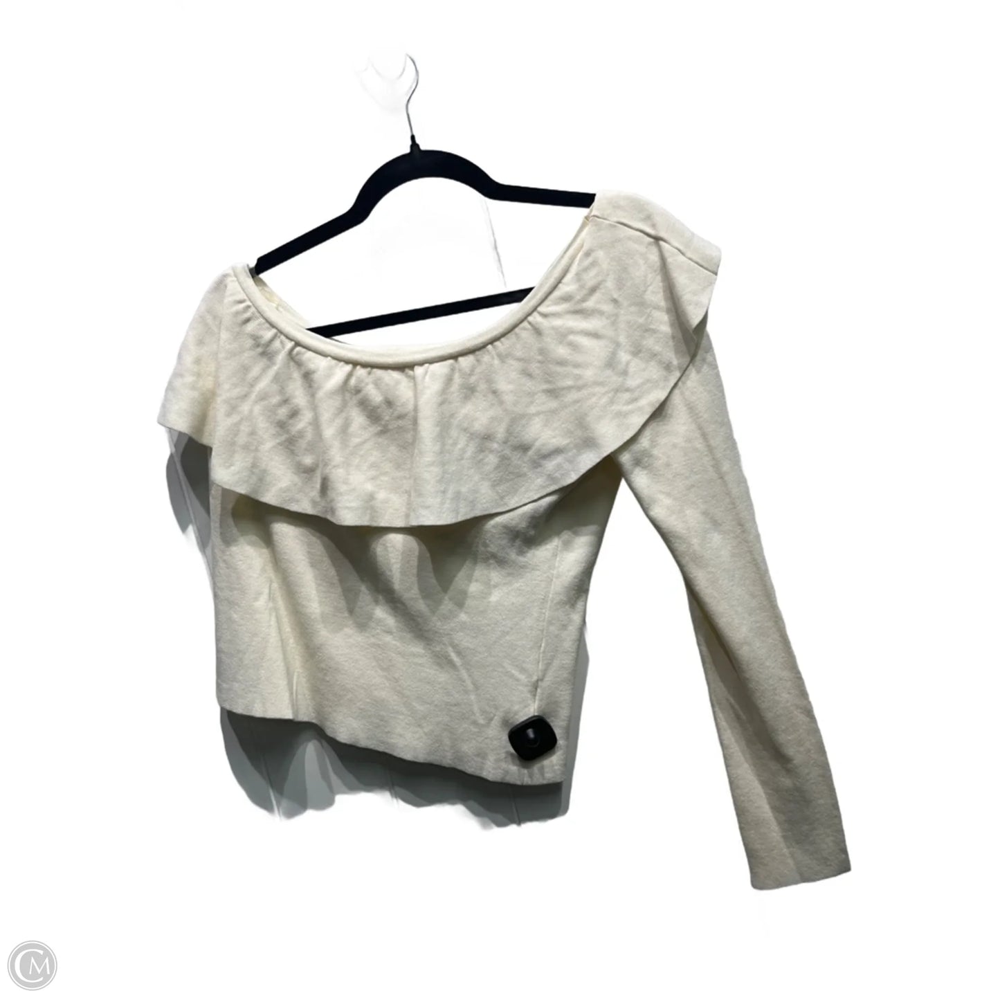 Top Long Sleeve By Clothes Mentor In Cream, Size: L
