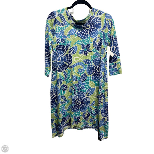 Dress Casual Short By Caribbean Joe In Blue & Green, Size: S