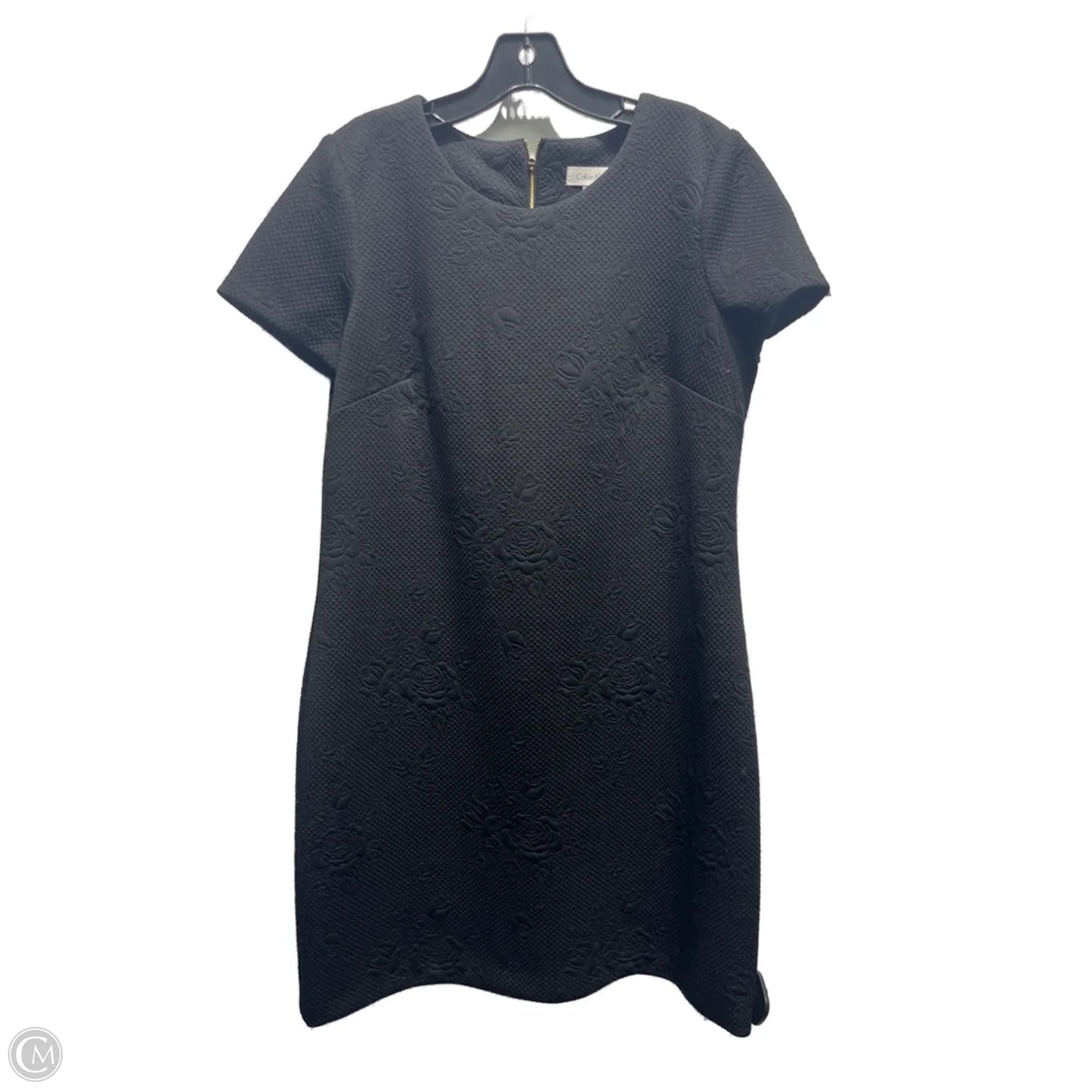 Dress Work By Calvin Klein In Black, Size: 12