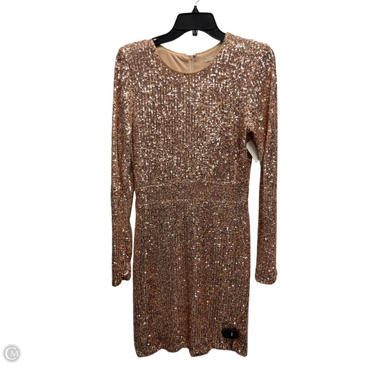 Dress Party Short By Gianni Bini In Rose Gold, Size: L