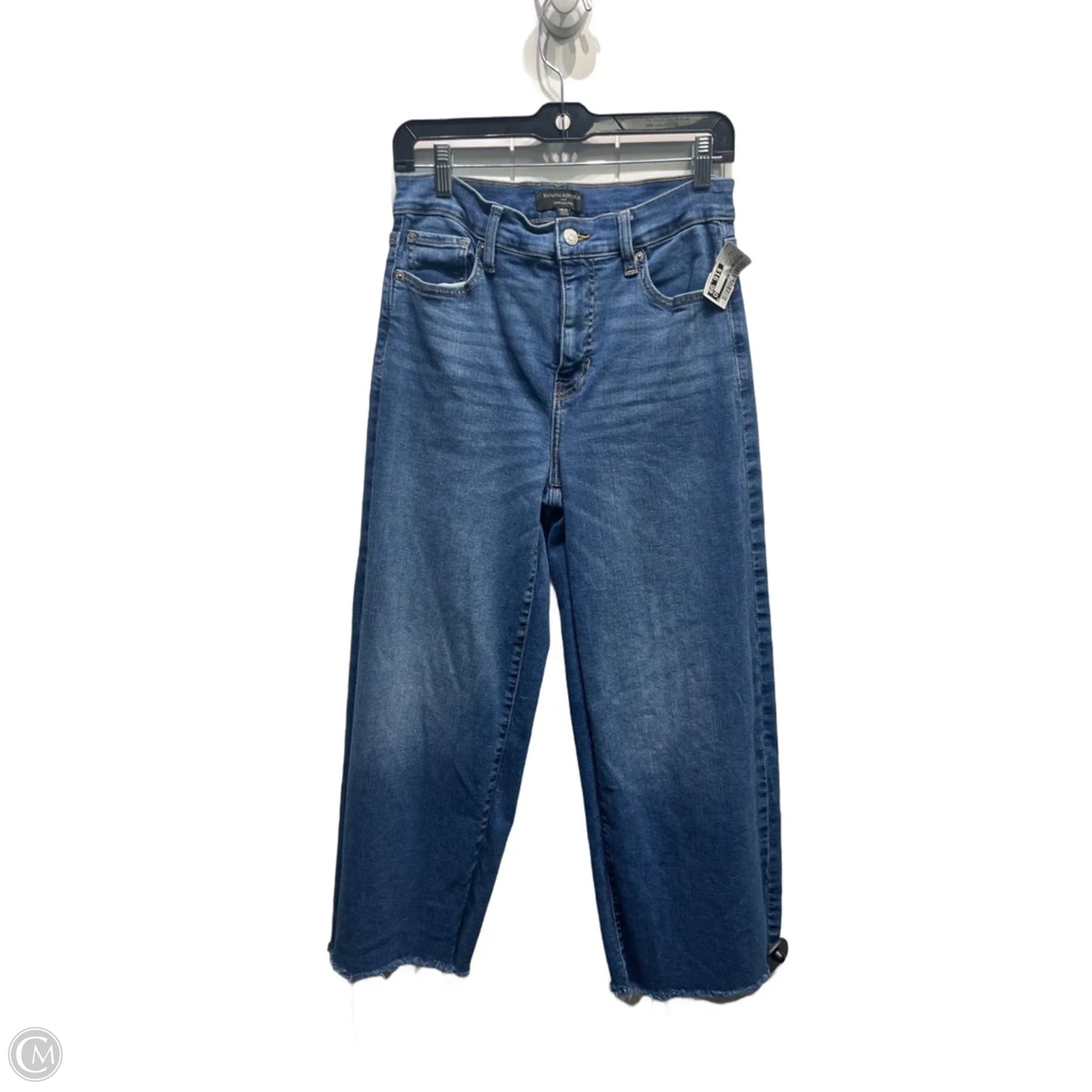 Jeans Cropped By Banana Republic In Blue Denim, Size: 6