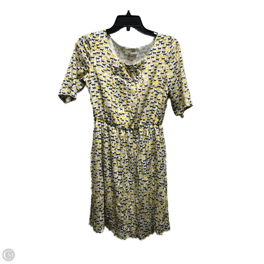 Dress Work By Cremieux In Blue & Yellow, Size: 4
