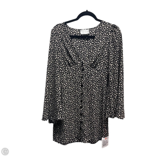 Dress Casual Short By csos In Black & Cream, Size: 4