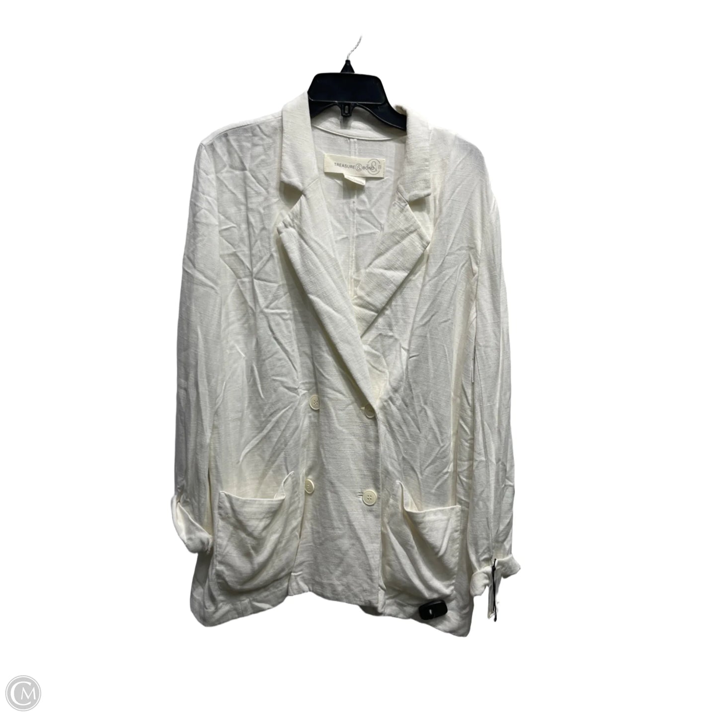 Blazer By Treasure And Bond In Cream, Size: L