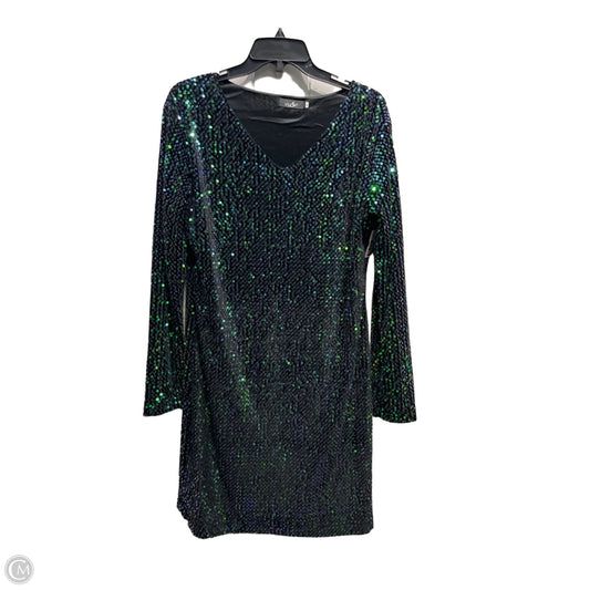 Dress Party Short By Clothes Mentor In Blue & Green, Size: Xl