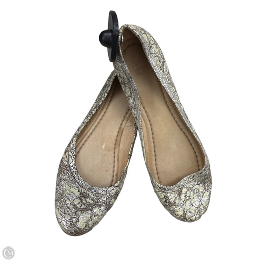 Shoes Designer By Frye In Gold, Size: 9