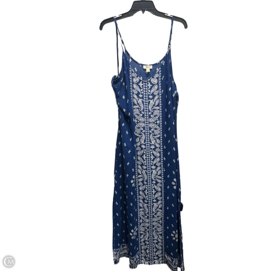 Dress Casual Maxi By Style And Company In Blue & White, Size: Xl
