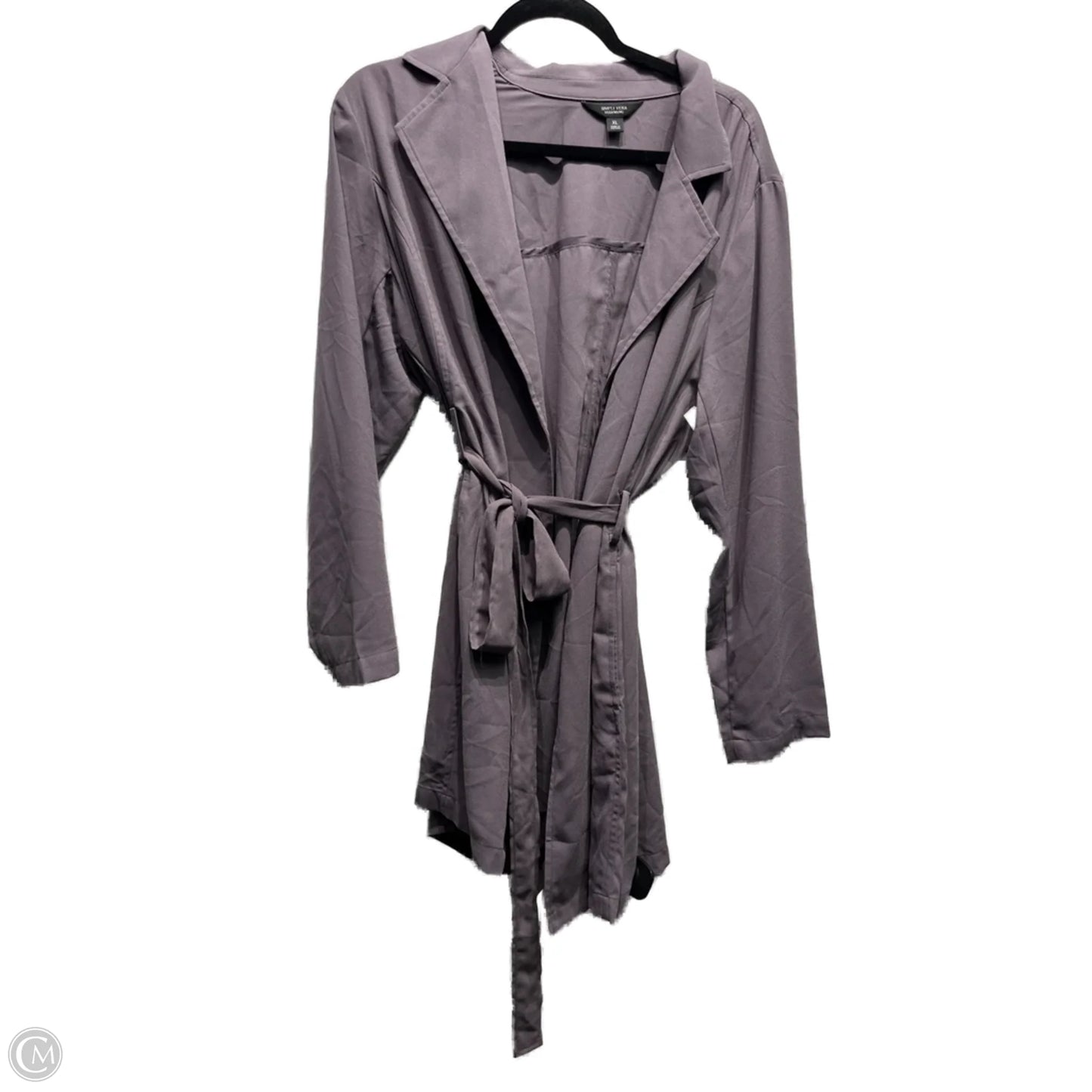 Blazer By Simply Vera In Purple, Size: Xl