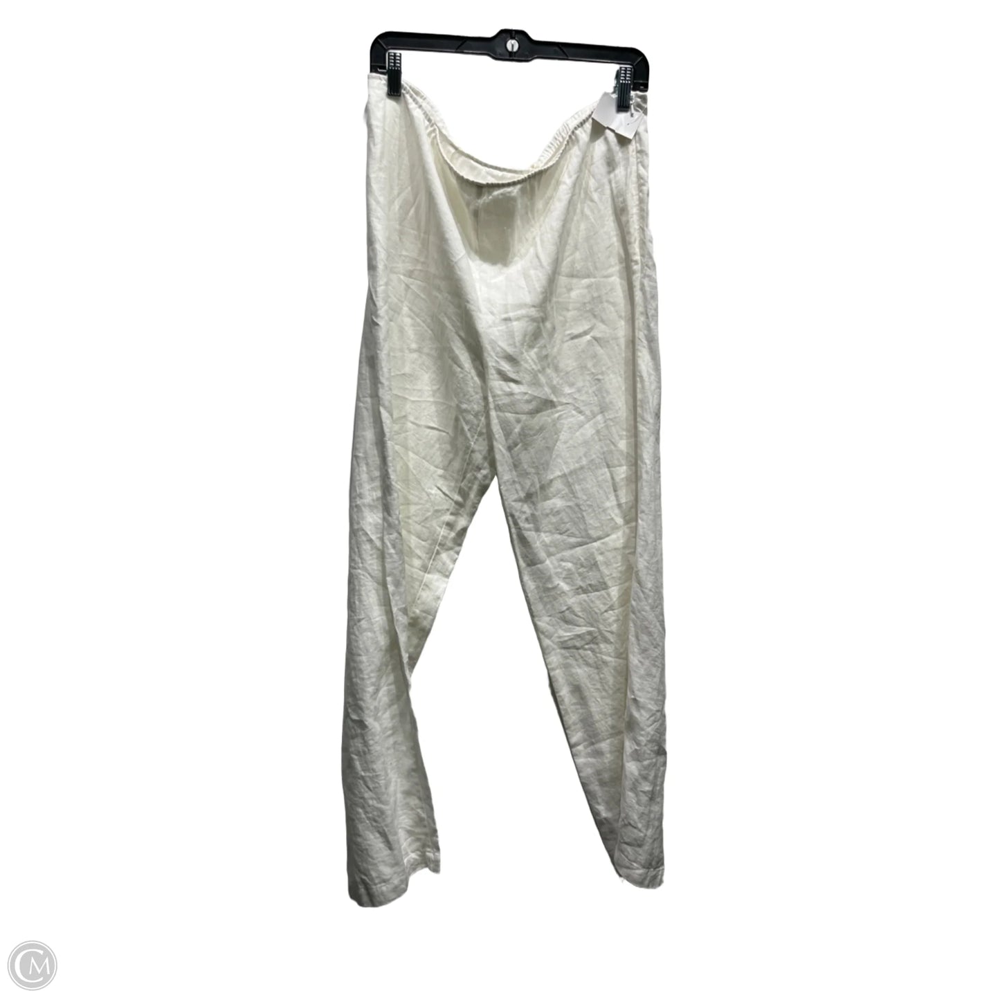 Pants Linen By Eileen Fisher In White, Size: L