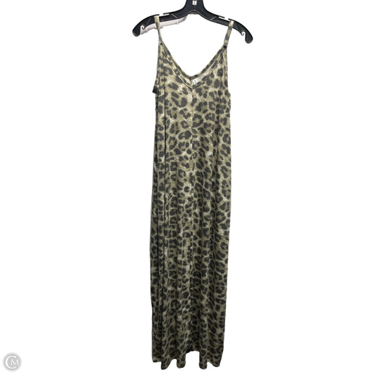 Dress Casual Maxi By ZENANA In Black & Green, Size: L