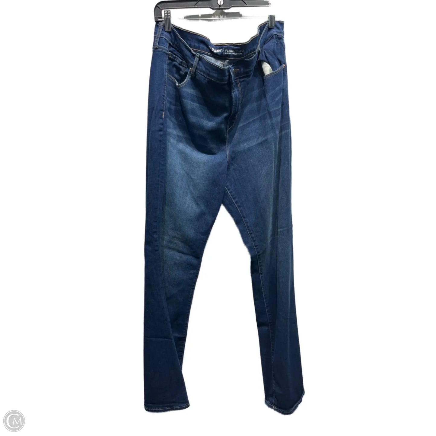 Jeans Flared By Old Navy In Blue Denim, Size: 18