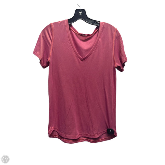 Athletic Top Short Sleeve By Lululemon In Pink, Size: S