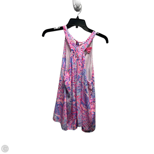 Top Sleeveless Designer By Lilly Pulitzer In Pink & Purple, Size: M