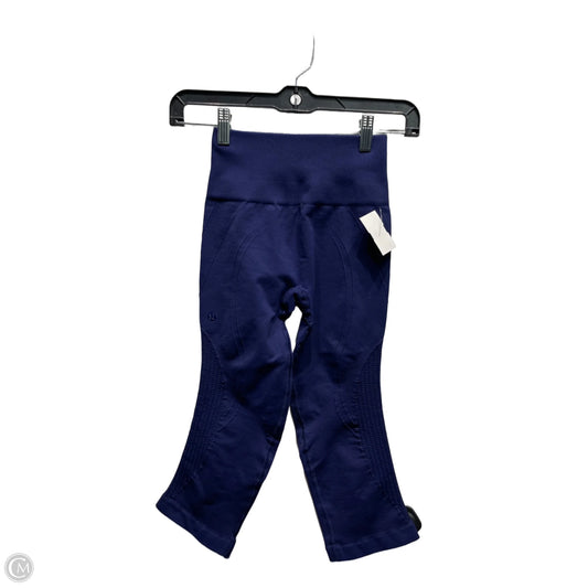 Athletic Capris By Lululemon In Navy, Size: S