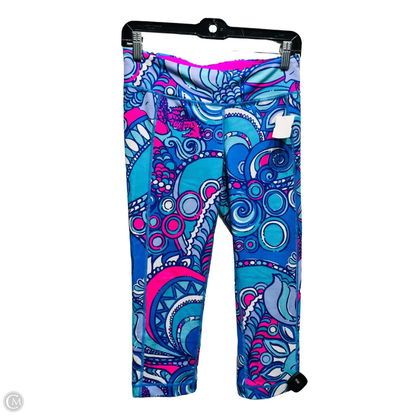 Pants Designer By Lilly Pulitzer In Blue & Pink, Size: M