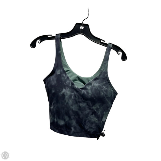 Athletic Bra By Lululemon In Green & Grey, Size: 6