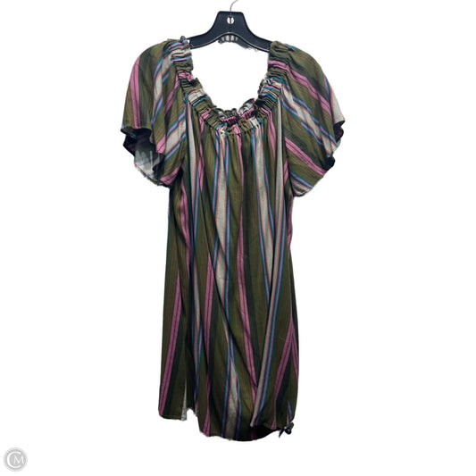 Dress Casual Short By Ana In Green & Purple, Size: Xl
