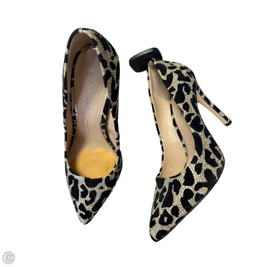 Shoes Heels Stiletto By Giani Bernini In Black & Gold, Size: 6