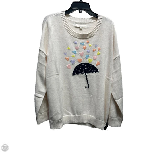 Sweater By Loft In Blue & Orange, Size: Xxl