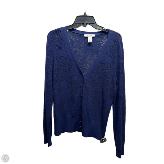 Cardigan By White House Black Market In Navy, Size: L
