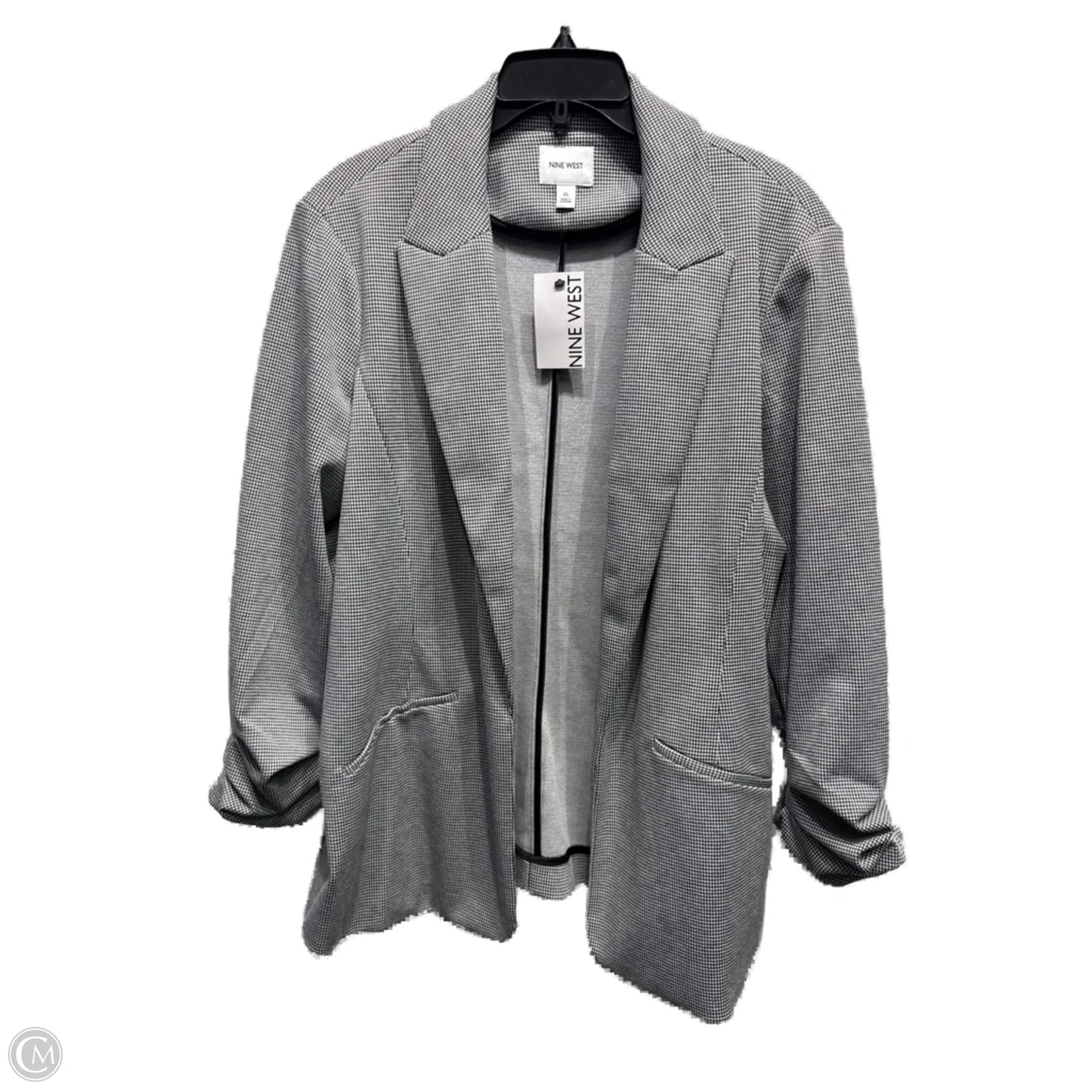 Blazer By Nine West Apparel In Black & White, Size: Xl