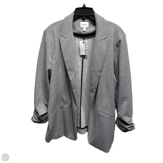 Blazer By Nine West Apparel In Black & White, Size: Xl