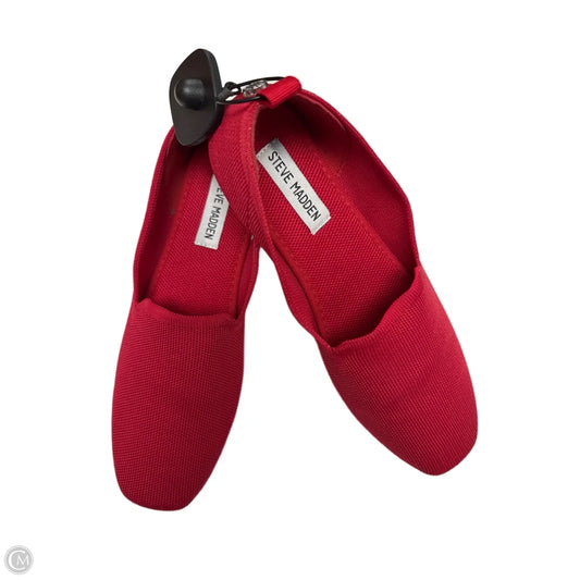 Shoes Flats By Steve Madden In Red, Size: 7.5