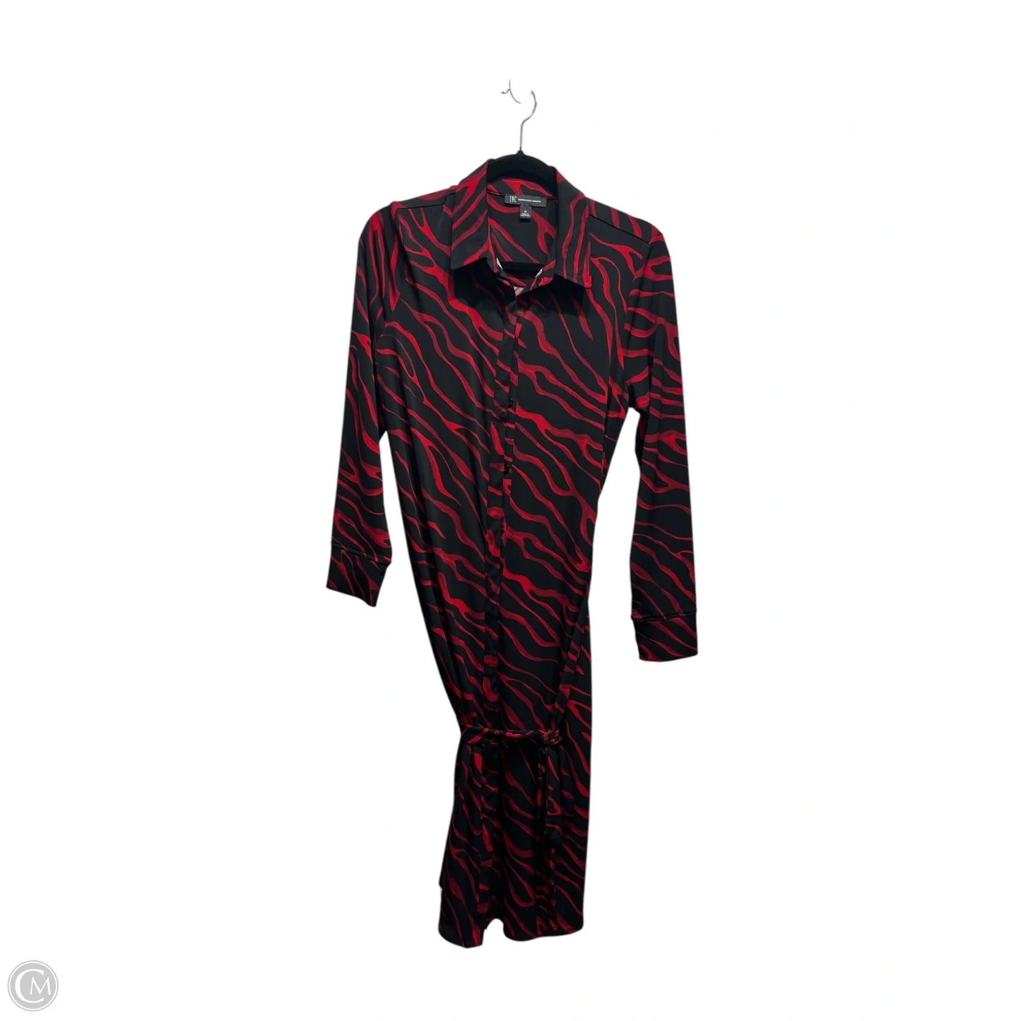 Dress Work By Inc In Black & Red, Size: M
