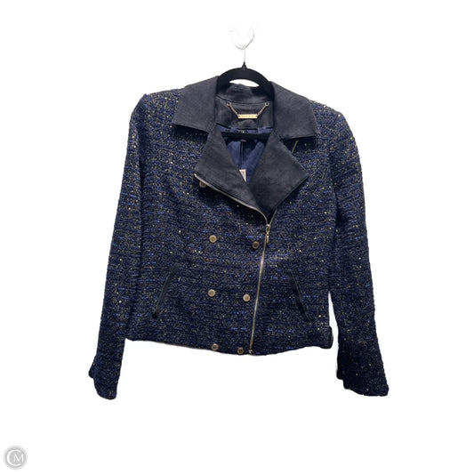 Jacket Moto By White House Black Market In Blue, Size: 6