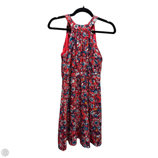Dress Casual Short By Loft In Blue & Red, Size: Xsp